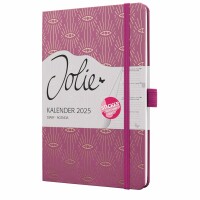 SIGEL J5357 Wochenkalender Jolie 2025 - Mystic Mauve - 1 Jahr - 2 Seiten = 1 Woche - Hardcover - 80 g/m² - ca. A5 - pink - 174 Seiten - FSC-zertifiziert