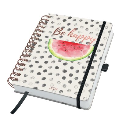 Sigel Spiral-Kalender Jolie 2022 ca. A5 Watermelon Summer 240S.