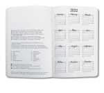 Wochenkalender Jolie 2022 Hardcover ca. A5 White Brush...