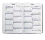 Wochenkalender Jolie 2022 Hardcover ca. A6 grey 174S....