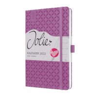 Sigel Wochenkalender Jolie 2022 Hardcover ca. A5 pink...