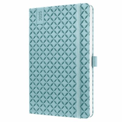 SIGEL J5113 Wochenkalender Jolie 2025 - sky blue - 1 Jahr - 2 Seiten = 1 Woche - Hardcover - 80 g/m² - ca. A5 - hellblau - 174 Seiten - FSC-zertifiziert