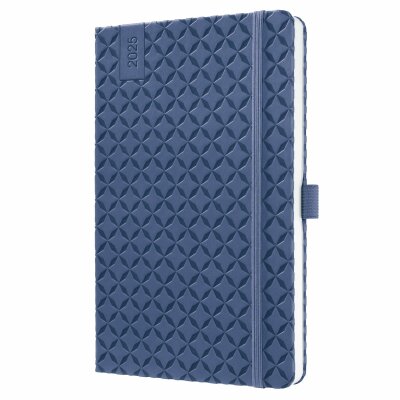 SIGEL J5101 Wochenkalender Jolie 2025 - indigo blue - 1 Jahr - 2 Seiten = 1 Woche - Hardcover - 80 g/m² - ca. A5 - blau - 174 Seiten - FSC-zertifiziert