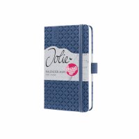 SIGEL J5100 Wochenkalender Jolie 2025 - indigo blue - 1 Jahr - 2 Seiten = 1 Woche - Hardcover - 80 g/m² - ca. A6 - blau - 174 Seiten - FSC-zertifiziert