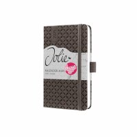 SIGEL J5122 Wochenkalender Jolie 2025 - coffee brown - 1 Jahr - 2 Seiten = 1 Woche - Hardcover - 80 g/m² - ca. A6 - braun - 174 Seiten - FSC-zertifiziert