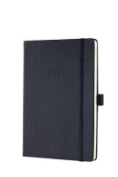 Sigel Wochenkalender Conceptum 2021 Hardcover black 192S....