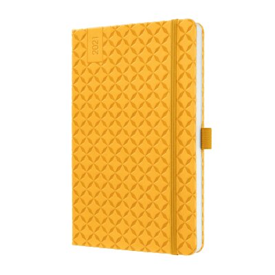 Sigel Wochenkalender Jolie 2021 Hardcover ca. A5 mango yellow 174S.