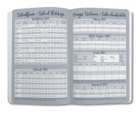 Wochenkalender Jolie 2021 Hardcover ca. A6 glacier grey 174S.