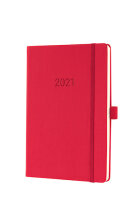 Sigel Wochenkalender Conceptum 2021 Hardcover red 192S....