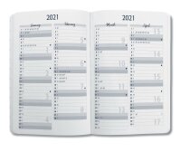 Sigel Wochenkalender Jolie 2021 Hardcover ca. A5 midnight blue 174S.