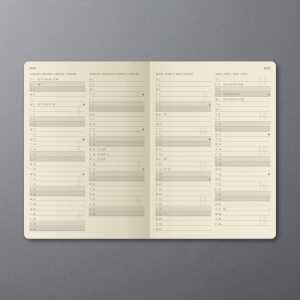 Wochennotiz-Kalender Conceptum20/21 18 Mon. Hardcover black 256S. caA5