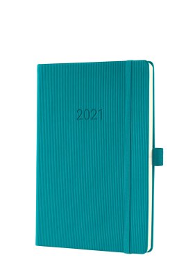 Sigel Wochenkalender Conceptum 2021 Hardcover ocean blue 192S. ca. A5