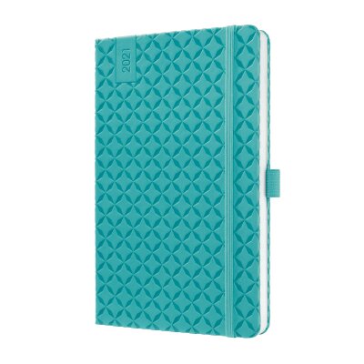 Sigel Wochenkalender Jolie 2021 Hardcover ca. A5 aqua green 174S.