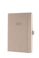 Sigel Wochenkalender Conceptum 2021 Hardcover taupe 192S....