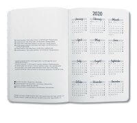 Wochenkalender Jolie 2020 Hardcover ca. A6 peacock pink 174S.