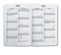 Sigel Wochenkalender Jolie 2020 Hardcover ca. A5 Pink Scribble 174S.