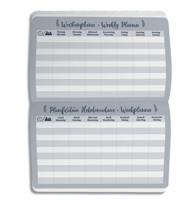 Sigel Wochenkalender Jolie 2020 Hardcover ca. A6 glacier grey 174S.