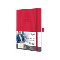 Sigel Wochenkalender Conceptum 2020 Softcover red 192S. ca. A5