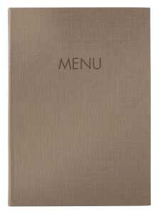 SIGEL SM210 Speisekarten-Mappe Gummi-Bindung - A4 - beige