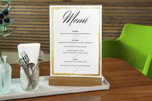 Motiv-Papier - Pinselstrichrahmen - goldgelb - 200 g/m² - A4 50 Blatt