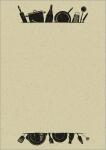 Motiv-Papier - Kochutensilien - beige/schwarz - 100...