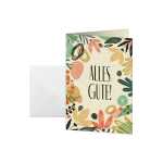 Glückwunsch-Karten - Colorful plants A6 - 10 Karten + Umschläge