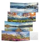 Glückwunsch-Karten - Mountain landscapes by A6 - 12 Karten + Umschläge