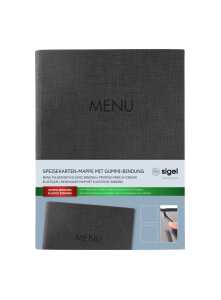 Sigel Speisekarten-Mappe Gummi-Bindung SM207