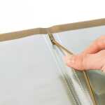 Speisekarten-Mappen - 10 Stück Gummi-Bindung - A4 - beige