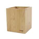 SIGEL Stifteköcher Eyestyle - beige - 9,20 x 10,60 x 9,20 cm - Bambus
