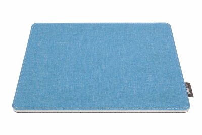 SIGEL SA203 Mauspad Eyestyle - hellblau/dunkelgrau - 25 x 0,70 x 20 cm - Polyethylen (RPET) recycelt, Polypropylen (RPP) recycelt, Recyclingpapier