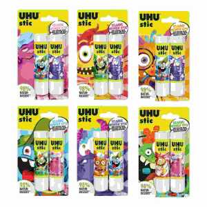 UHU Klebestift 2x21g Limited Edition Monsters Blister