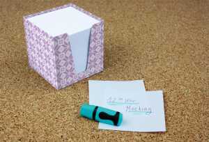 RNK Notizklotz Berry weiß 900Bl 92x92x92mm