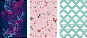 Herlitz Notizbuch A5 80 Blatt liniert 3 Motive sortiert