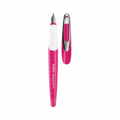 Herlitz Schulfüllhalter my.pen M-Feder pink/weiß M lose Ware