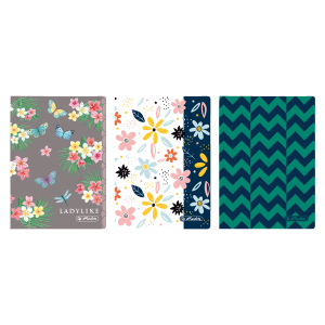 Herlitz Notizbuch A6 80 Blatt kariert 3 Motive sortiert