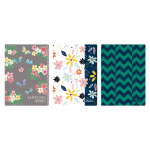 Herlitz Notizbuch A6 80 Blatt kariert 3 Motive sortiert