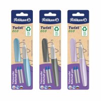 Pelikan Tintenroller Twist eco R457 farbig sortiert +2...