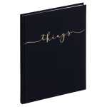 Pagna Notizbuch A5 things 128S blanko schwarz