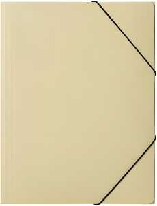 Pagna Gummizugmappe A4 PP Pastell eco 3 Einschlagklappen gelb