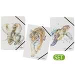 Pagna Set Gummizugmappe A4 Save me No.3 sortiert 3 Stück