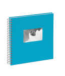 Pagna Spiralalbum 24x25cm Passep. Stoffeinband 50S aqua