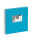 Pagna Spiralalbum 24x25cm Passep. Stoffeinband 50S aqua