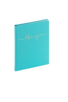 Pagna Notizbuch A5 things 128S blanko aqua