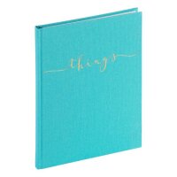 Pagna Notizbuch A5 things 128S blanko aqua