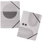 Pagna Set Gummizugmappe A4 Abstrakt sortiert 4 Stück