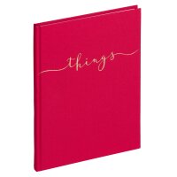 Pagna Notizbuch A5 things 128S blanko rot