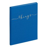 Pagna Notizbuch A5 things 128S blanko blau