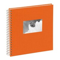 Pagna Spiralalbum 24x25cm Passep. Stoffeinband 50S orange