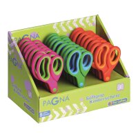 Pagna Display Kinderscheren Softgrip rund sortiert 24...